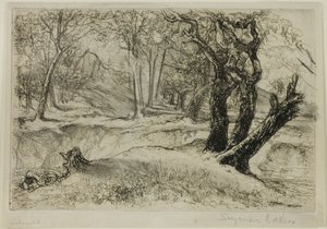 De drie zusters door Francis Seymour Haden