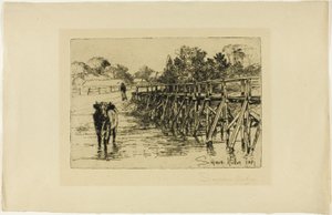 De dorpsvoorde door Francis Seymour Haden