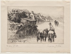Wareham Brug door Francis Seymour Haden
