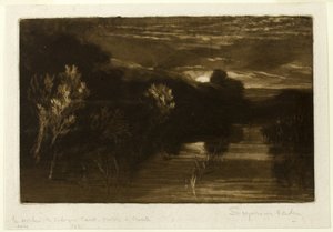 Winchelsea-kanaal door Francis Seymour Haden