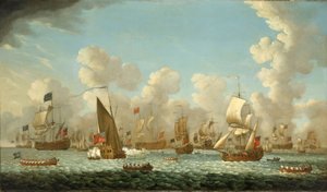 Marine tijdschrift in Spithead, Engeland, in 1767