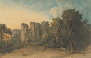 Berry Pomeroy Castle in het graafschap Devon, 1775-1805 door Francis Towne