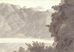 Hoofd van het Meer van Genève door Francis Towne