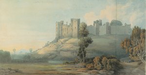 Ludlow Castle, Shropshire, 1777 door Francis Towne