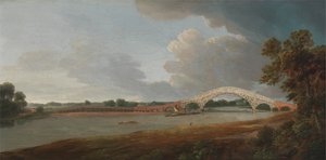 Oude Walton-brug door Francis Towne