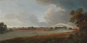 Oude Waltonbrug door Francis Towne