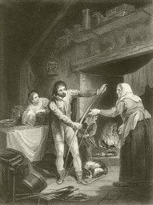 Alfred in het huisje van de veehouder