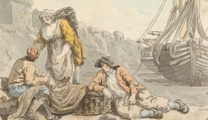 Vissersvolk met Mandjes en Netten door Francis Wheatley