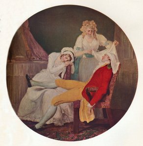Lady Easys Steinkirk: Een scène uit The Fearless Husband door Colley Cibber, ca. 1790 door Francis Wheatley