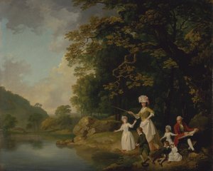 De familie Browne door Francis Wheatley