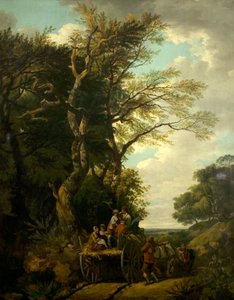 De Oogstwagen door Francis Wheatley