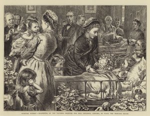 Ziekenhuiszondag, heropening van het Victoria Hospital for Sick Children, Chelsea, door HRH prinses Louise door Francis Wilfred Lawson