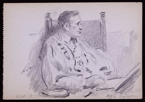 Portret van Ernest Jackson door Francis Wilfred Lawson
