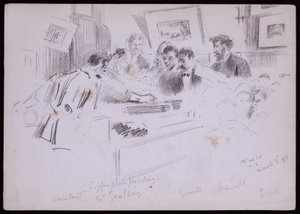 Portret van F. Demonstration Goulding door Francis Wilfred Lawson