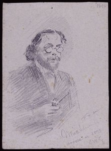Portret van JT Micklethwaite door Francis Wilfred Lawson