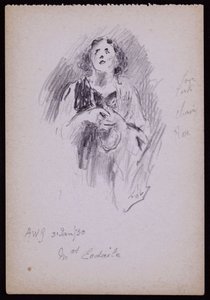 Portret van mevrouw Arundel Esdaile door Francis Wilfred Lawson