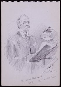 Portret van Reginald Hallward door Francis Wilfred Lawson