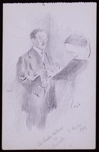 Portret van Sir Charles Holmes door Francis Wilfred Lawson