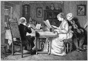 Muziek maken, Londen door Francis Wilfrid Lawson