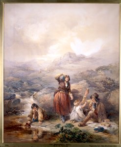De maaltijd van de herder, 1844 door Francis William Topham