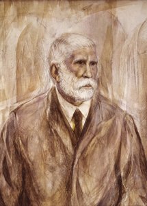 Antoni Gaudi i Cornet (schilderij) door Francisco Domingo Marqués