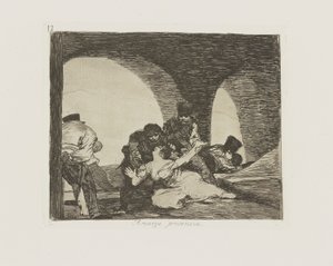 Bittere aanwezigheid, pl. 13 uit de serie Los desastres de la guerra (De rampen van de oorlog) door Francisco de Goya