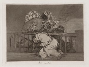 Zo gebeurde het, Plaat 47 uit Los desastres de la guerra (De rampen van de oorlog) door Francisco de Goya
