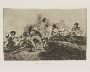 Aun podrán servir (Ze kunnen nog van nut zijn), pl. 24 uit de serie Los desastres de la guerra (De rampen van de oorlog) door Francisco de Goya