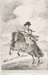 Baltasar Carlos, Prins van Spanje en Zoon van Filips IV D. Baltasar Carlos Principe de Espa..., 1778 door Francisco de Goya
