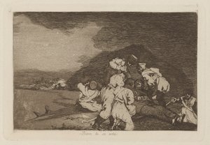 Bien te se est? (Het dient je goed), pl. 6 uit de serie Los desastres de la guerra (De rampen van de oorlog)