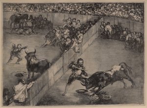 Stierengevecht in een Verdeelde Ring door Francisco de Goya