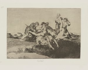 Caridad (Liefdadigheid), pl. 27 uit de serie Los desastres de la guerra (De rampen van de oorlog)