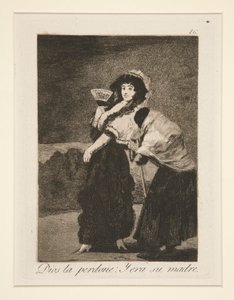 Dios la perdone: y era su madre (Voor de Hemel) door Francisco de Goya