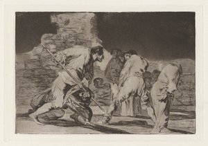 Disparate furioso (Woedende dwaasheid), ook bekend als Hizonos dios y maravillamos nos (Het is verbazingwekkend en wij zijn door God gemaakt, uit de serie Los disparates (De spreekwoorden) door Francisco de Goya