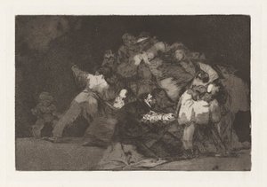Disparate general, ook bekend als Unas de gato y habito de beato, uit de serie Los disparates door Francisco de Goya
