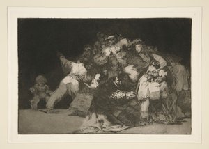 Disparate general (Algemene dwaasheid), pl. 9 uit de serie Los proverbios door Francisco de Goya