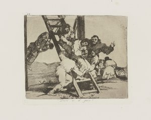 Duro es el paso! (Het is moeilijk!) door Francisco de Goya