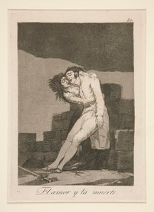 El amor y la muerte (Liefde en Dood), pl. 10 uit de serie Los caprichos