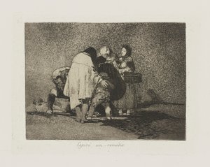 Espiré sin remedio. (Er Was Niets Aan Te Doen en Hij Stierf.), pl. 53 uit de serie Los desastres de la guerra (De Rampen van de Oorlog)
