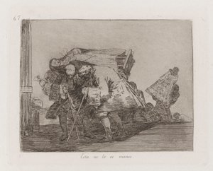 Dit is niet minder zo, plaat 67 uit de serie Los desastres de la guerra (De Rampen van de Oorlog) door Francisco de Goya