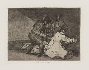 Esto es malo., Plaat 46 uit de serie Los desastres de la guerra