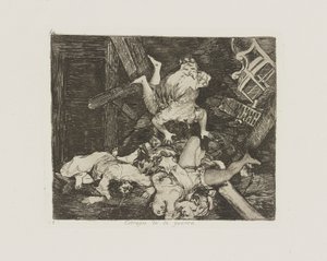 Estragos de la guerra. (Verwoestingen van de Oorlog), pl. 30 uit de serie Los desastres de la guerra (De Rampen van de Oorlog)