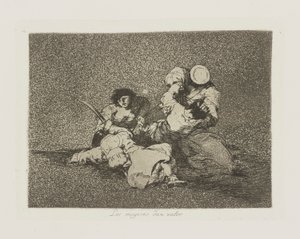 Las mugeres dan valor. (De Vrouwen Geven Moed.), pl. 4 uit de serie Los desastres de la guerra (De Rampen van de Oorlog)