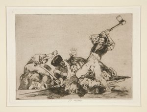 Lo mismo (Hetzelfde), pl. 3 uit Los desastres de la guerra (De rampen van de oorlog) door Francisco de Goya