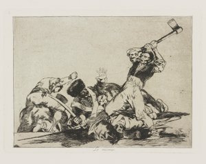 Lo mismo, Plaat 3 uit de serie Los desastres de la guerra door Francisco de Goya