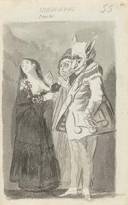 Wrede maskers door Francisco de Goya