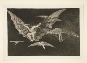 Modo de volar (Een manier van vliegen), pl. 13 uit de serie Los proverbios