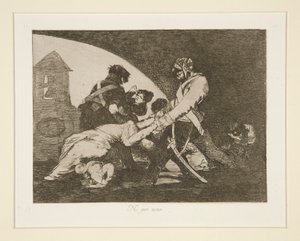 Ni por esas (Neither Do These) door Francisco de Goya