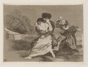 No quiren [sic] (Ze willen niet) door Francisco de Goya