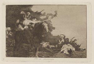 No se convienen, Plaat 17 uit Los desastres de la guerra door Francisco de Goya